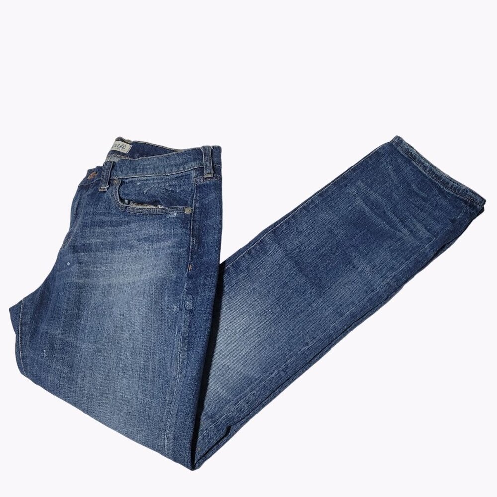 Madewell Slim Boy Jean Womens Size 27 Straight Mid Rise Medium Wash Denim Pants